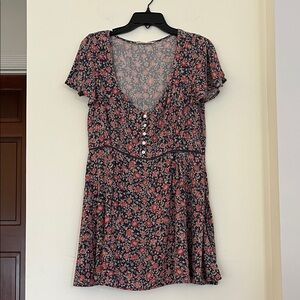 🌺✨ Spell & The Gypsy Collective Floral Navy & Red Dress – Size Medium ✨🌺